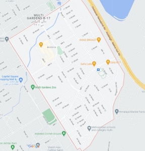 220 sqft Corner shop for sale in B-Block Markaz B-17 Islamabad
