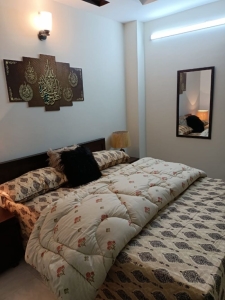 650 sqft 1 bed fully furnished 4rth floor apartment available for rent in Sector E-11/4 Islamabad 