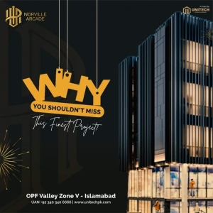 Ideal Ground Floor Shops Available For Sale in Norville Arcade OPF Valley Zone-5 Islamabad.