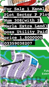 10 Marla Top located plot for sale in  Bahria town sector P  Rawalpindi 